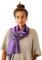 Apikuna® Doubleface Schal aus 70% Baby Alpaka & 30% Seide (200x45cm, Pflaumenlila) – Elegantes Damen-Tuch, seidig glänzend, weich und leicht für jede Jahreszeit