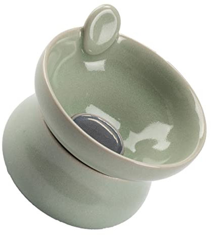 MILISTEN 1 Satz Keramische Filter feinmaschiges Sieb Teeservice Keramik Tee-Ei Vintage- Zubehör zum Teetrinken für zu Hause Retro-Teefilter Kaffee Tee Set Teezubehör