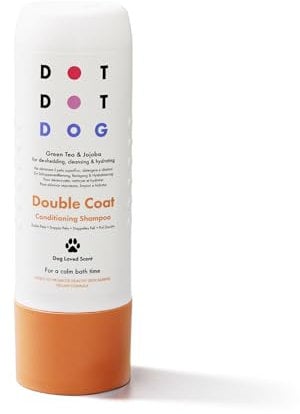 Dog Shampoo for Shedding - Deshedding Formula for Double Coat Dogs | Oatmeal & Prebiotic | Hypoallergenic Sensitive Skin | Anti-Odor | 280ml | DotDotPet
