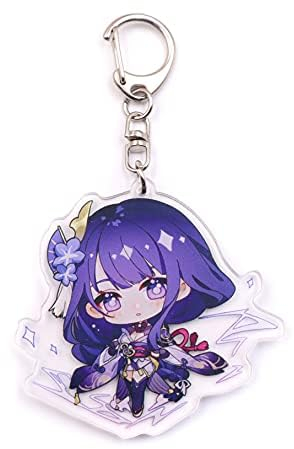 QNIYMOE Cute Impact Gen Shin Schlüsselanhänger aus Acryl zum Aufhängen, 1, One size
