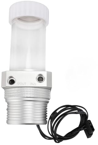 Serbatoio della Pompa Dell'acqua per PC, G 1/4 Pollici 1100 L/H 5900 Giri/min Radiatore di Raffreddamento Ad Acqua per Computer PC, capacità 200 Ml Filtro a 30 Mesh Scambiatore