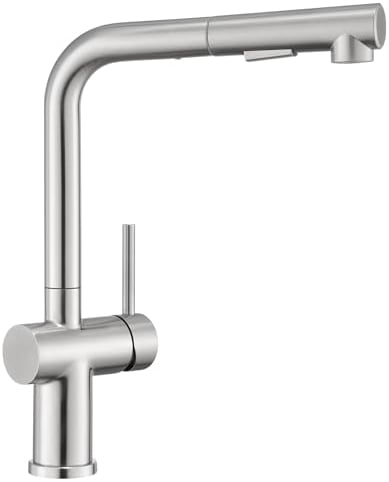 BONADE Rubinetto Cucina con Doccetta Eestraibile, Rubinetto Lavello Cucina con 2 Tipi di Getti, Miscelatore Cucina Girevole a 360°, Rubinetti Cucina Monocomando in Acciaio Inox, Spazzolato