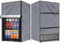 COITEK Outdoor Refrigerator Protection, Waterproof Upright Mini Freezer Cover, Beverage Beer Refrigerator Cover for most 3.0 Cubic Compact Mini Freezer (Grey, 22''Lx23''Wx34''H)