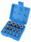 CPROSP Coffret Douille Torx Femelle 1/4 3/8 1/2, Douille de Profilés E Torx E4, E5, E6, E7, E8, E10, E11, E12, E14, E16, E18, E20, E22, E24 avec Boîte Bleue