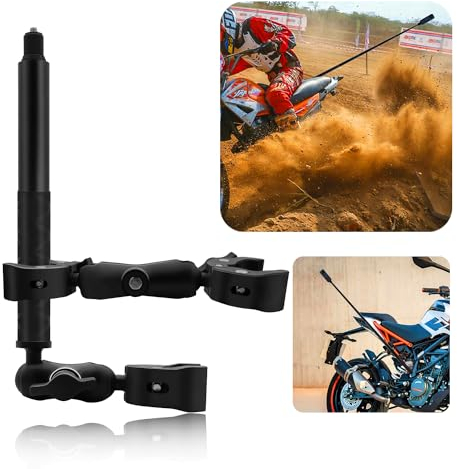HAFOKO Heavy-Duty Motorcycle Clamp Mount Kit Bike Handlebar with 59 Invisible Selfie Stick for Insta 360 X5 X4 X3 X2 X ONE RS R GO 3 compatible for Gopro Motorcycle Camera Double Clamp Mount Kit