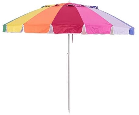 Decor Space Sonnenschirm Jamaica aus Stahl, mehrfarbig, Höhe 230 cm, Sonnenschirm Jamaica