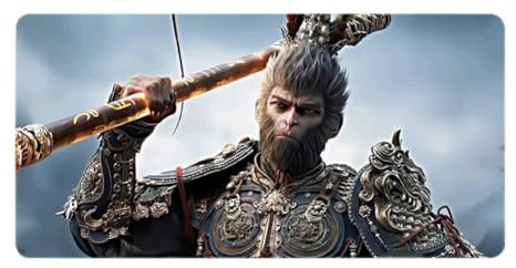 JUCHRZEY Game Black Myth Wukong Schreibtischunterlage for Tastatur und Maus, großes Computer-Laptop-Gamer-Pad, rutschfeste Tastatur-Mauspad, PC-Computerspiel-Zubehör