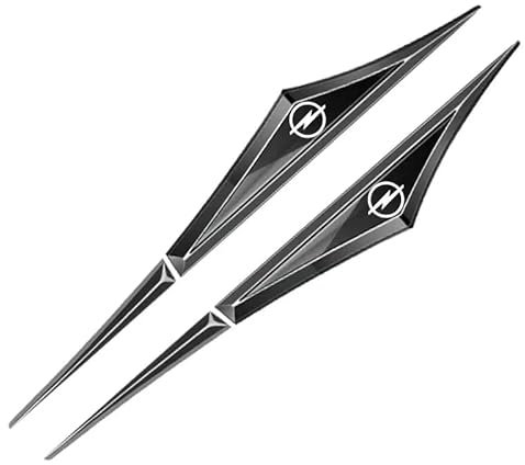 AUJSHDH Auto Emblem, für Opel Grandland X 2017-2022 3D Buchstaben Auto Body Abzeichen Selbstklebende Aufkleber Front Motorhaube/Heckkoffer Abzeichen Aufkleber,F