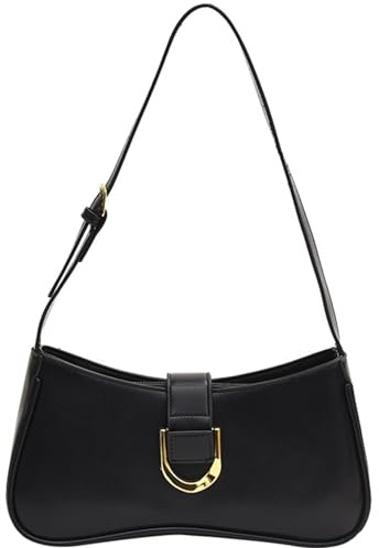 JABALUX Handtasche Damen klein, PU Leder Umhängetasche Shoulder Bag Reißverschluss Y2K Bag Damen Schultertasche Vintage für Frauen Dating Party Einkaufe