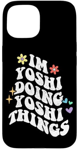 Retro Groovy Im Yoshi Doing Yoshi Things Lustiger Muttertag Hülle für iPhone 15