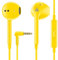 LUDOS ZENITH Auricolari In-Ear Cuffie, Cuffiette con Filo e Microfono, 2 Anni di Garanzia, Cuffie Isolamento Acustico, Cuffiette Cellulare, Jack 3,5 mm per iPhone, Apple, Samsung, Huawei - Giallo