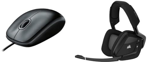 Logitech, USB, B100 Ratón & Corsair Void RGB Elite Auriculares Inalámbricos