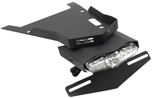 For B&MW For R Nine T Motorcycle Rear License Plate Rack Short Tail Bracket Tail Rack Motorbike Number Plate Holder(White)