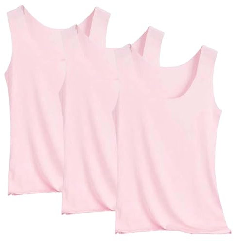 Debardeur Leger Doux-Corset Col Rond sans Manche Casual Tee Shirt Femme Grande Taille Chemise Lin Summer Top T-Shirt Respirant Blouse Slim Fit Haut Confortable Tops Courte XXXL T Shirt