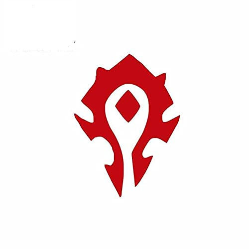 13 cm für WOW Red World of Warcraft Tribal Flag Autoaufkleber und Aufkleber Wasserdicht JDM