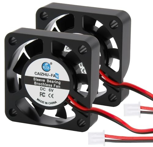 Ventiladores silenciadores CC 5 V 40 mm, 4010 Mini ventiladores de refrigeración silenciosa con 30 cm hilos, 0,75 W, ideal para impresoras 3D, dispositivos electrónicos
