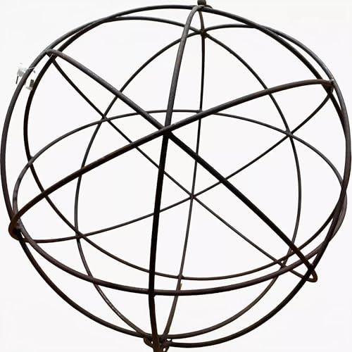 ecosoul Rostkugel Dekokugel verrostet Drahtkugel Kugel Gartenkugel Metall Rost Deko Edelrost 30cm Durchmesser