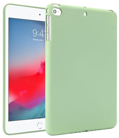 Custodia morbida in silicone compatibile con iPad mini 5 2019 / Mini 4 3 2 1, sottile e leggera, opaca, custodia protettiva per tablet per iPad mini 5a generazione, iPad mini 4 3 2 1 (tè verde in