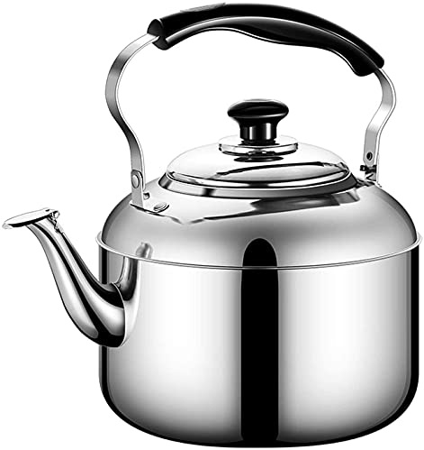 RUHEN Whistling Tea kettle Anti scalding Handle Large Capacity Stainless Steel for Home Outdoor Camping
