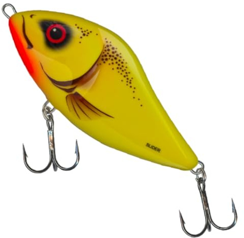 Salmo Slider Jerkbait Wobbler, Salmo Farben:Chart, Länge/Gewicht/Laufverhalten/Tauchtiefe:10cm / 36g / schwimmend / 1.0-1.0m