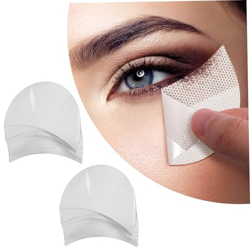 Cinta de sombra de ojos |.100 Uds cinta de sombra de ojos protector de plantilla autoadhesivo para prevenir residuos de maquillaje maquillaje para extensiones de pestañas tinte permanente