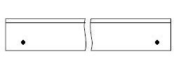 2 Stück Leitz Hobelmesser HSS 180x30x3mm mit 2 Gewinde HSS