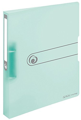 Ringbuch A4 PP 2-Ring 3,8cm Pastell transparent minze 5er-Pack