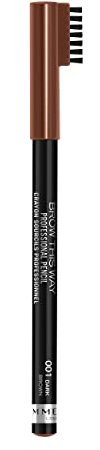 Rimmel Professional Augenbrauenstift mit Kamm Nr. 001 - Dark Brown