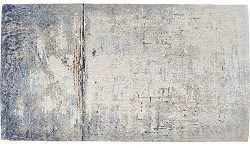 Kare Design Teppich Abstract, großer Wohnzimmerteppich, gewebter Bodenteppich, Vorleger, Läufer, Dunkelblau, (H/B/T) 1x170x240cm
