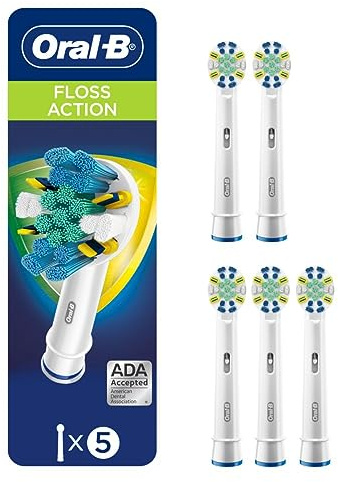 Oral-B Original FlossAction Ersatzbürstenköpfe für elektrische Zahnbürsten, 5 Stück