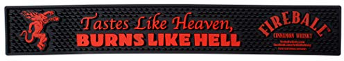 Fireball Cannella Whisky Extra Large Bar Mat Mat Spill Mat Rail Drip Mat - 59,7 cm x 8,9 cm