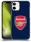 Head Case Designs Offizielle Zugelassen Arsenal FC Vollfarbe Blau Wappen 2 Harte Rueckseiten Handyhülle Hülle Huelle kompatibel mit Apple iPhone 12 Mini