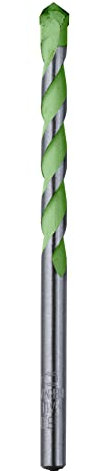 kwb Hardcut Foret à granit Ø 8 mm avec tranchant spécial en métal dur, plaquette en métal dur asymétrique brasée à haute température, transport optimal de la poussière de perçage, tige ronde