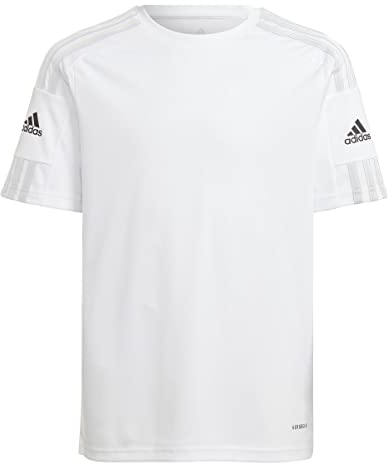 adidas Boy's Squadra 21 Jersey, White / White / Black, 5-6 Years