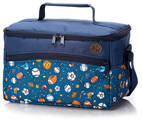 BAMBINIWELT Tasche für Toniebox und Tigerbox Touch, Musikbox-Tasche mit Verstellbaren Innenfächern, Netzfach für Zubehör (Modell 1)