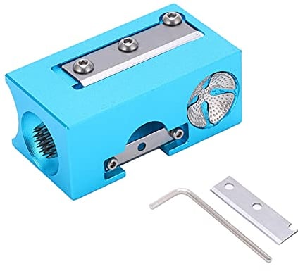 Les-Theresa 8 in 1 Billard Tip Tool Multifunktionales Tip Repair Shaper Queue Pinprick Blade Zubehör(Blau)