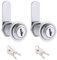 Knpwer 2 lucchetti per cassetta delle lettere, 1/8, 30 mm, di sicurezza, serrature per mobili, armadi con 4 chiavi
