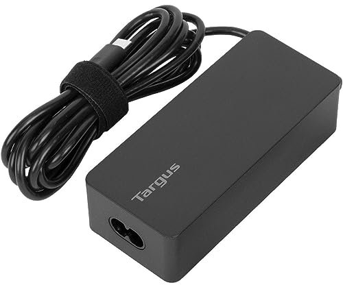 Targus Cargador USB Tipo-C de 65W, Cargador Universal para portátiles, tabletas y teléfonos USB-C*, Cargador Largo con protección contra daños – Negro, APA107EU