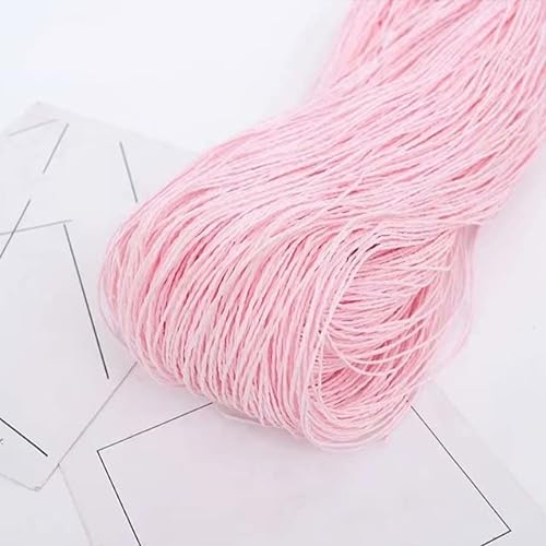 VIXDA Sombrero de Paja de Papel de Rafia Natural de 500g Hilo de Tejer Hilos de Paja para DIY Sombrero de Ganchillo Tejido a Mano Bolso Cesta Material de ratán