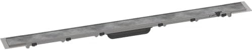 hansgrohe Fertigset Duschrinne RainDrain Rock, befliesbare Abflussrinne 900mm, Bodenablauf Dusche kürzbar