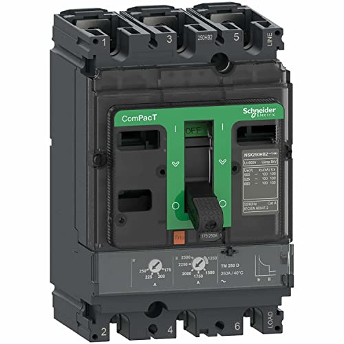 Schneider Electric ComPacT NSX, Leistungsschalter MCCB 3-polig, 80A, Fest