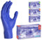 ARNOMED Einweghandschuhe Dunkelblau 100 Stück/Box, Einmalhandschuhe S, Nitrilhandschuhe, Handschuhe Einweg puderfrei, latexfreie Gummihandschuhe, Einweghandschuhe in S, M, L & XL verfügbar