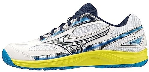 Mizuno Break Shot 4 AC, Tennis Unisex-Adulto, Bianco Drssblue Sspring, 39 EU