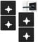 UFURMATE Door Lock Repair Plate, 4Pcs Stainless Steel Split Door Lock Fixing Plates Self Adhesive Door Knob Lever Lock Repair Plates Door Handle Fixing Plate Brackets (Black)