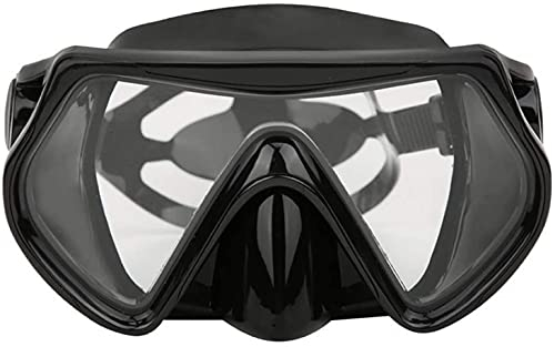 Samnuerly Vollgesichts-Schnorchelmaske, Schnorchelmaske, Tauchermaske, Silikon, Taucherbrille, Unterwasser-Salvage, Scuba-Schwimmbrille, Weitsicht, Wassersportausrüstung für Erwachsene