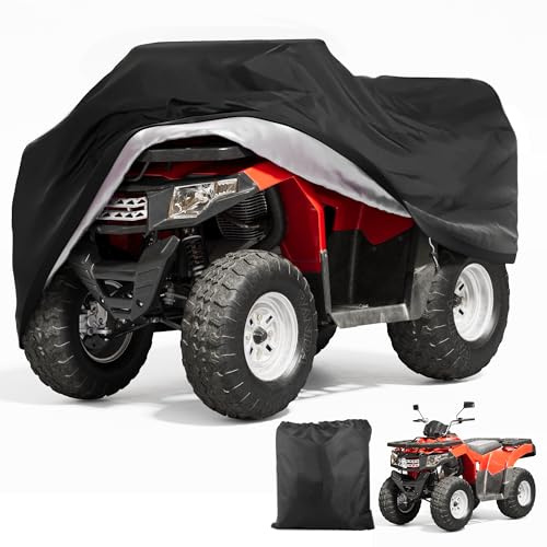 XXXL Quad ATV Lona 250x110x120 cm Cubierta de vehículo Exterior Funda protectora para vehículos todoterreno, ATV Vehículos Bicicletas, Motocicleta, a prueba de viento, a prueba de nieve