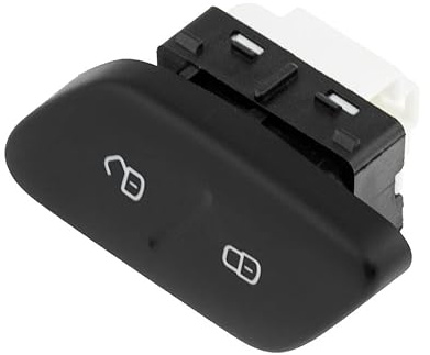 Generic VW Polo 2009 Türschloss, ELECTRONIC_SWITCH, Scharnierhebel, AUF-AUF-AN, Schwarz