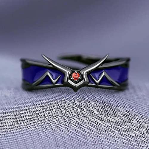 XJruixi Anime Code Geass Ring Lelouch Adjustable Cosplay Unisex Couple Lover Rings Prop Jewelry Gift Accessories
