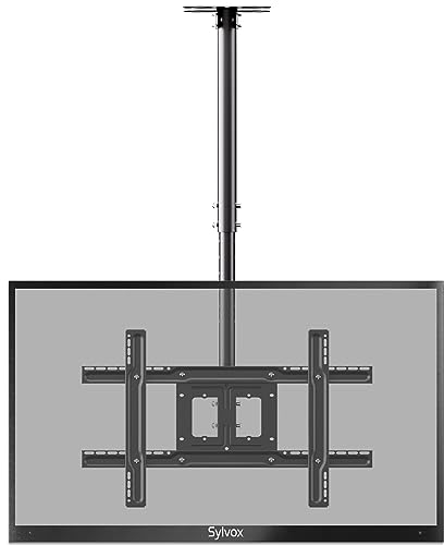 SYLVOX Soporte de Techo para TV de 32 a 65 Pulgadas Pantalla de TV, VESA máximo 600 x 400 mm, Carga de hasta 35 kg, Altura Completa, Movimiento Ajustable, inclinación de Montaje en