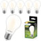 Lumiled A60 E27 LED Lampen 6 Stück, 11W (ersetzt 100W), 1521 lm Classic milchig Filament, milchiges Leuchtmittel, E27 Sockel 3000K Warmweiß Birne Lampe, 360° Abstrahlwinkel Glühbirne vintage
